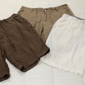 Linen shorts lot of 3